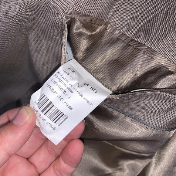 Brooks Brothers 346 Blazer Mens Sport Coat‎ Size 44RG Gray Business Stretch Wool - Picture 14 of 15